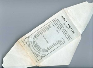 Ticket Envelope for Gallery of Old Abbey Theatre. Reproduced Courtesy of the National Library of Ireland.