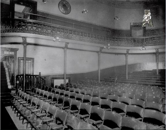 Auditorium of the old Abbey Theatre, c.1904. Reproduced courtesy of the Abbey Theatre.